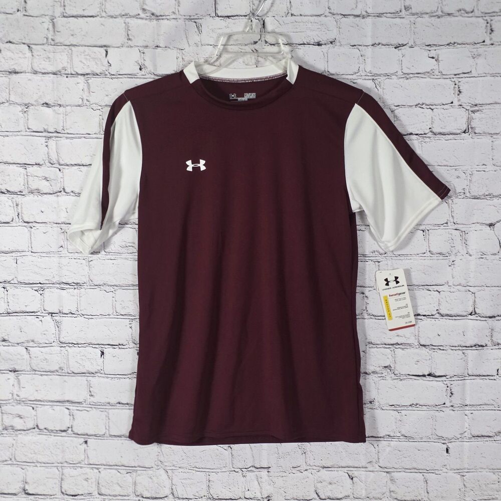 Under Armour Women's Medium Maroon Short Sleeve Soccer Jersey